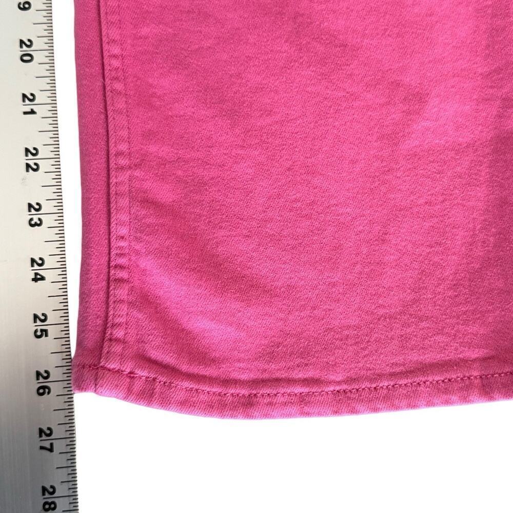 Pilcro The Yaya Cotton Blend Mid-Rise Denim Crop Flare Jeans Pink Womens Size 33 - Picture 15 of 16